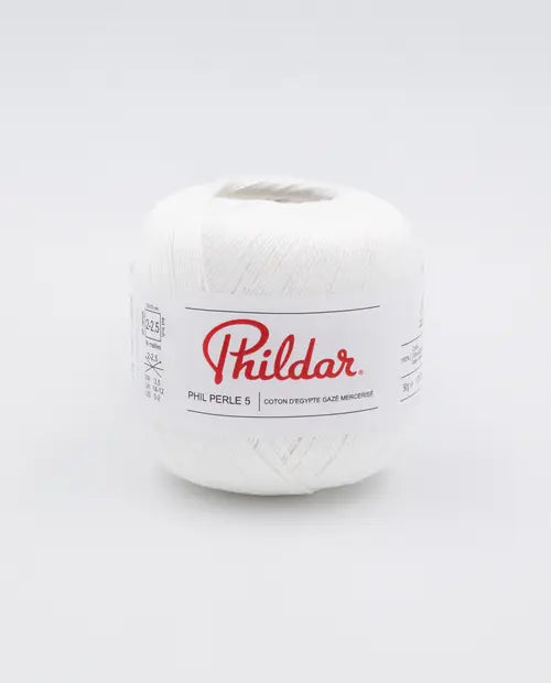 PHILDAR - PHIL PERLE 5 - BLANC