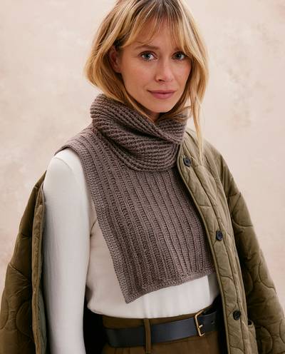 Kit Crochet Phildar : Le Plastron Femme SAMSON en Soie Mérinos - Niveau Intermédiaire