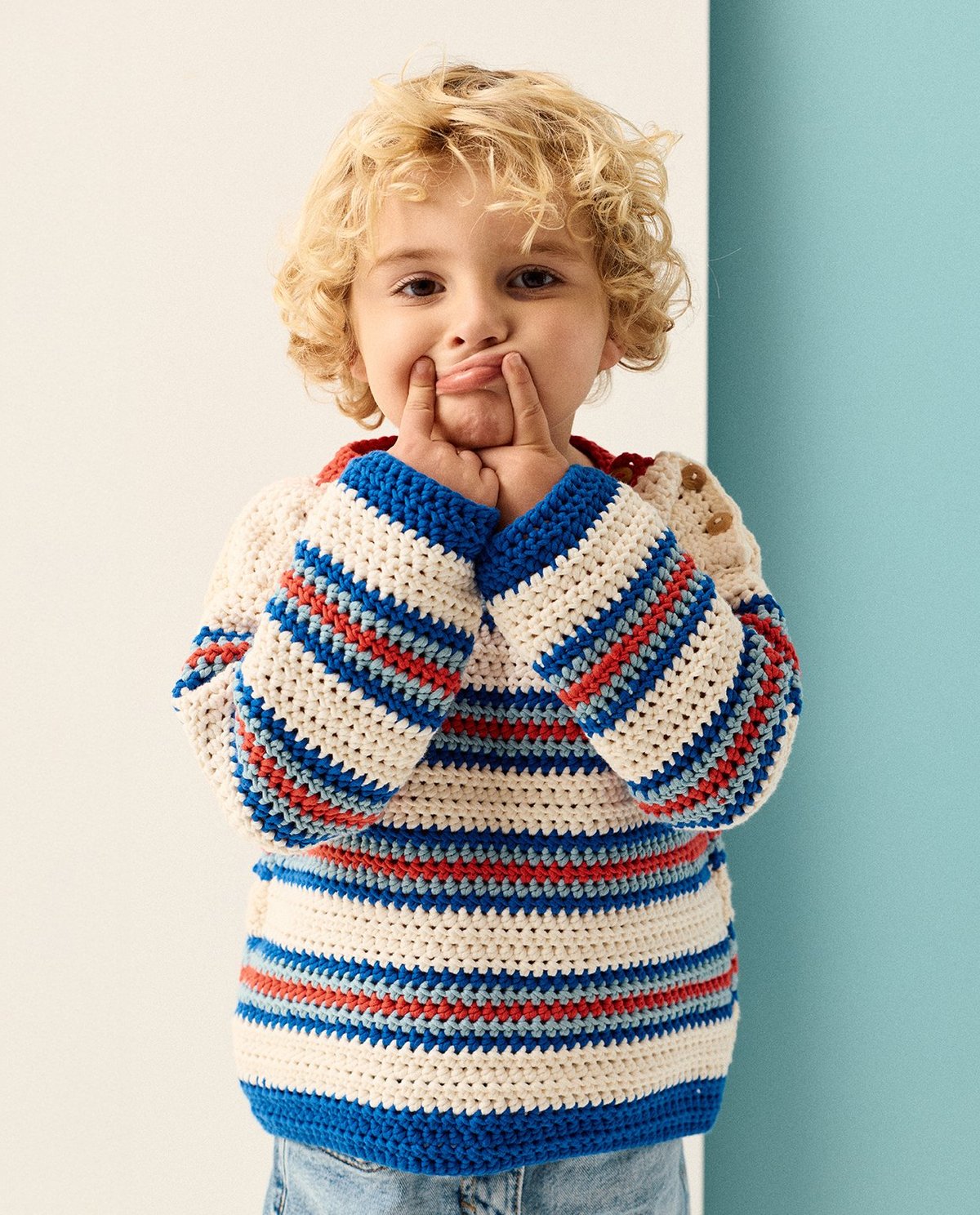 Kit Crochet Phildar : le pull garçon MAXIUS en phil Extra - Facile