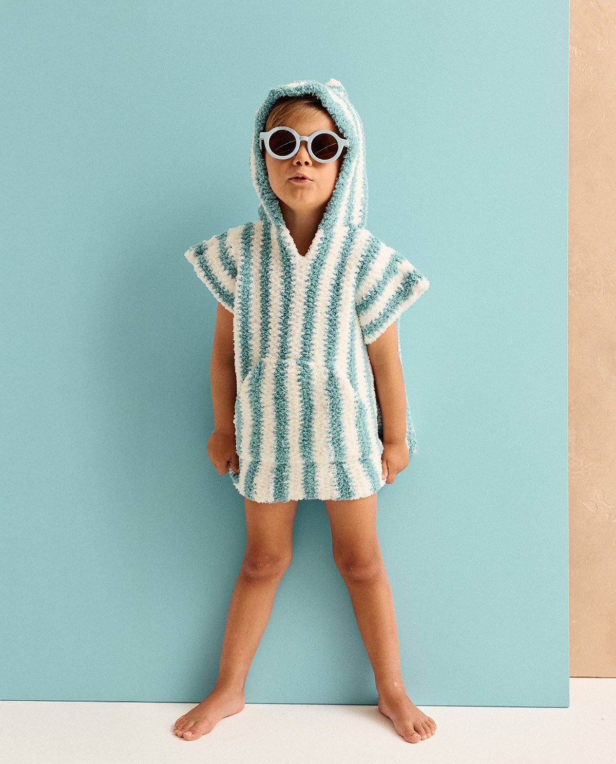 Kit Crochet Phildar : le pull rayé MARCEO en phil Douce