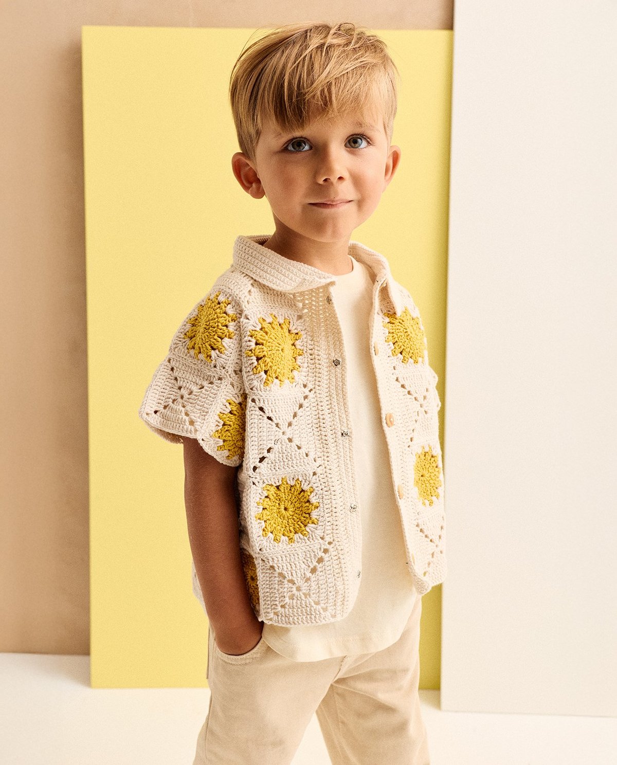 Kit Crochet Phildar : la chemise polo MARTIN en grannys