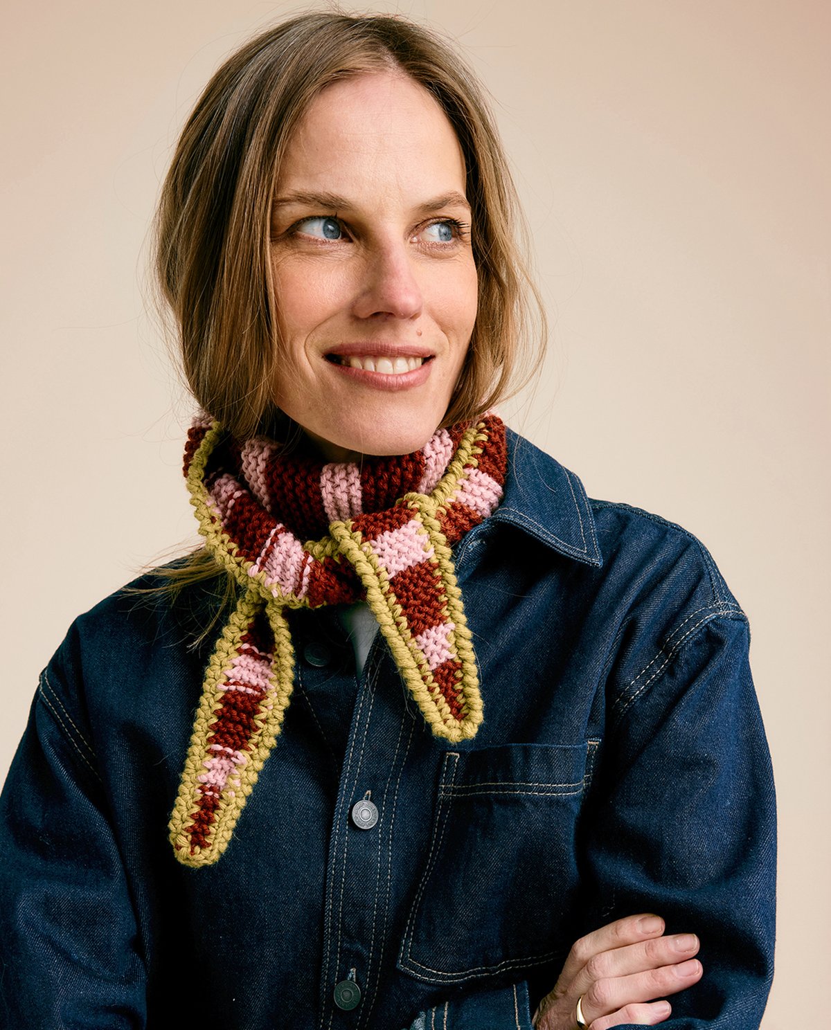 Kit Tricot Phildar : Modèle l'écharpe Scarf ROSALIE en Phil Imaginaire 6 - Facile