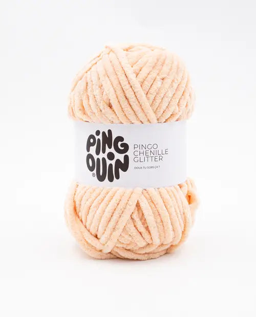 PINGOUIN - PINGO CHENILLE GLITTER - BEIGE ROSE