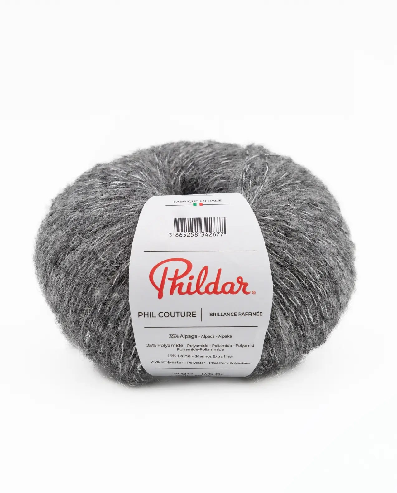 PHILDAR - PHIL COUTURE - GRIS CHINE FONCE