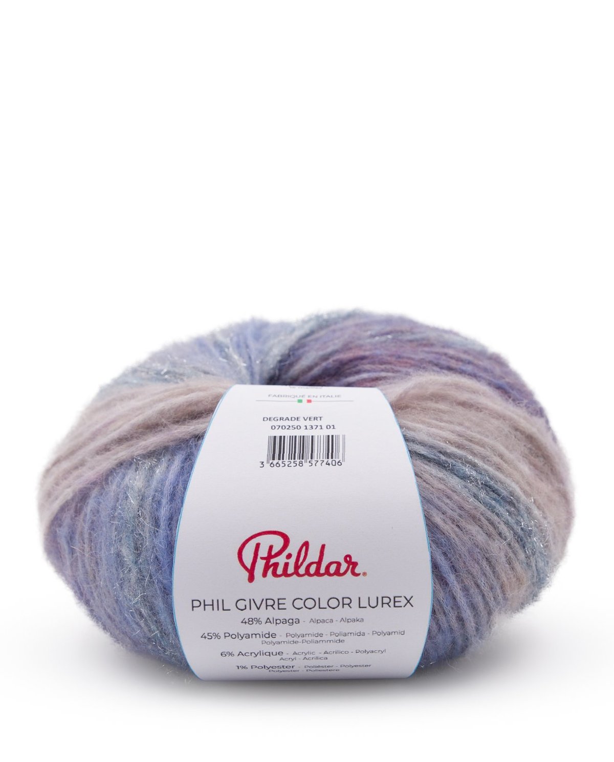 PHILDAR - PHIL GIVRE COLOR LUREX - Dégradé Bleu