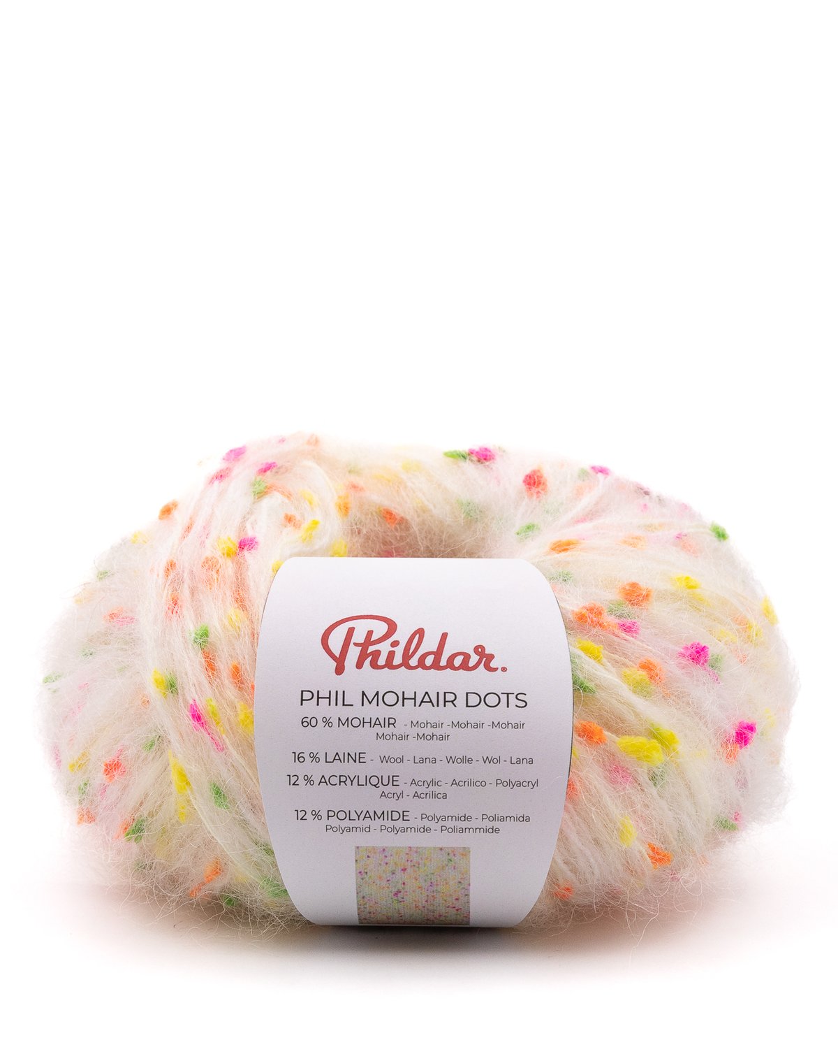 PHILDAR - PHIL MOHAIR DOTS - FLUO