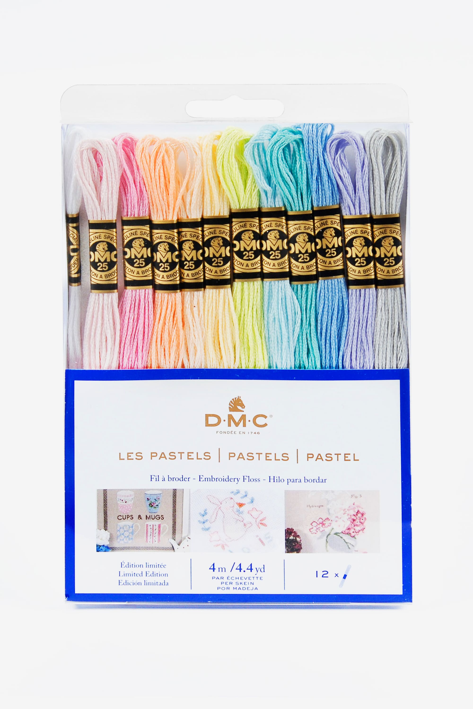 D.M.C - ASSORTIMENT DE FILS MOULINÉ SPÉCIAL 117MC - COLORIS PASTELS