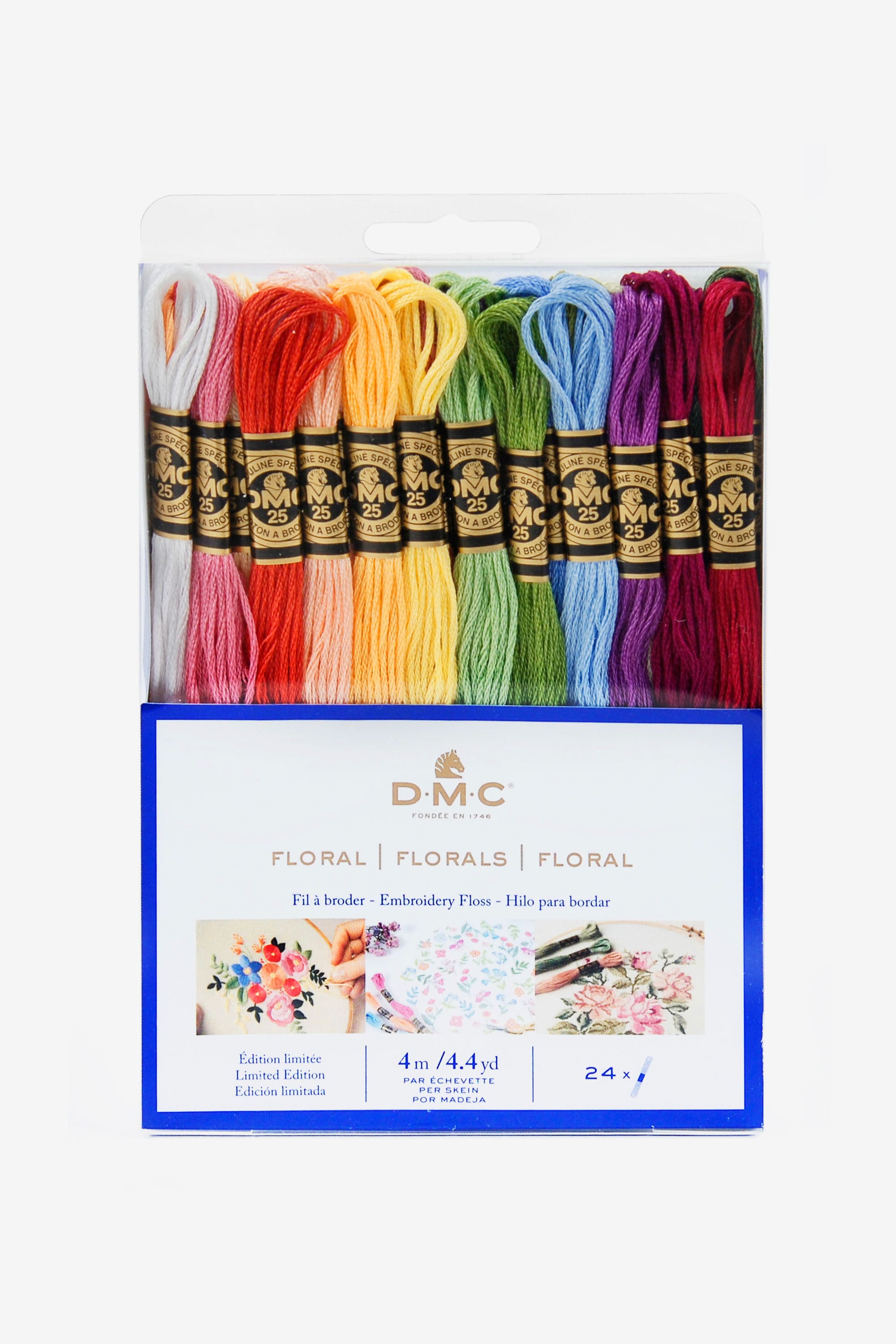 D.M.C - ASSORTIMENT DE FILS MOULINÉ SPÉCIAL 117MC - COLORIS FLORAL