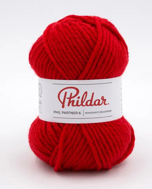 PHILDAR - PHIL PARTNER 6 - ROUGE