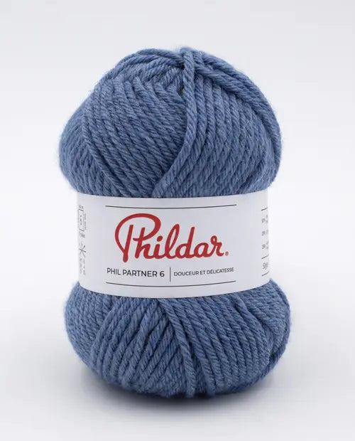 PHILDAR - PHIL PARTNER 6 - JEANS CHINE