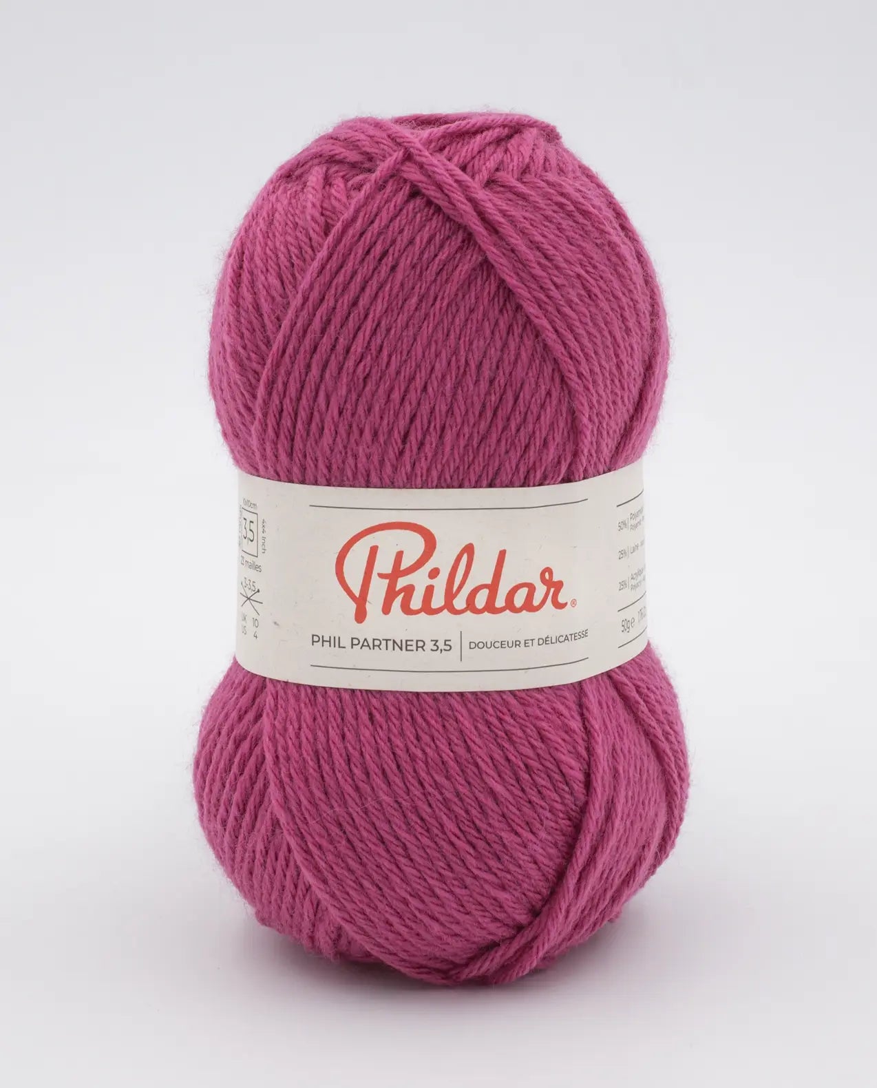 PHILDAR - PHIL PARTNER 3.5 - LIE DE VIN