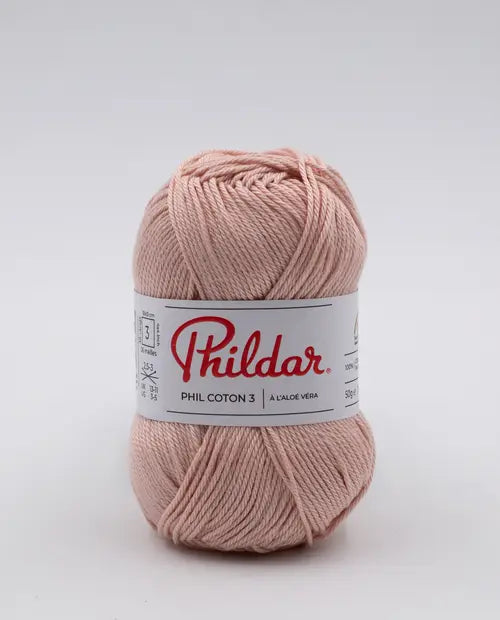 PHILDAR - PHIL COTON 3 - LAIT DE ROSE