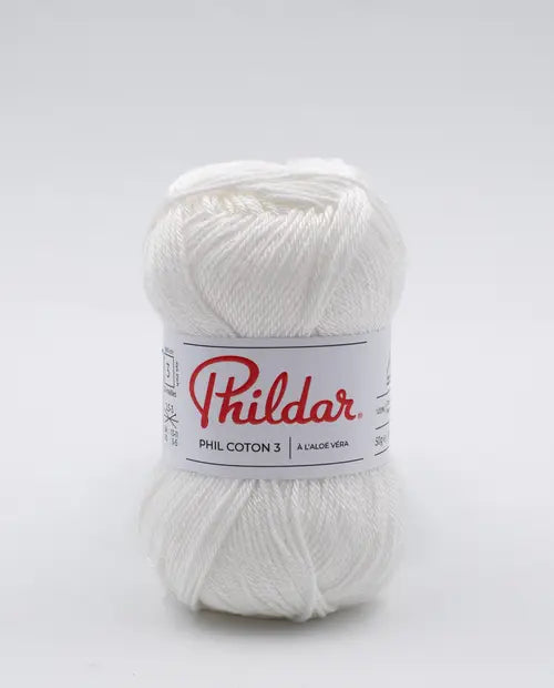 PHILDAR - PHIL COTON 3 - BLANC