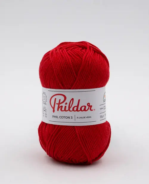 PHILDAR - PHIL COTON 3 - CERISE