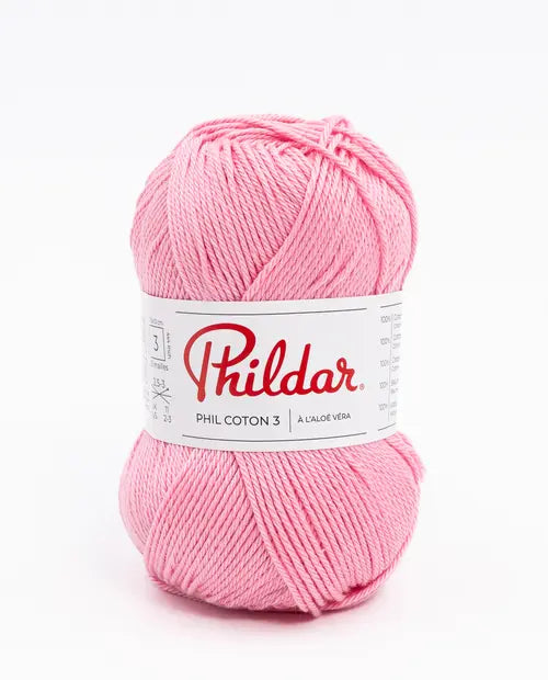 PHILDAR - PHIL COTON 3 - ROSE GUIMAUVE