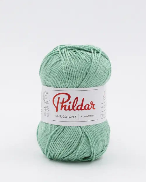 PHILDAR - PHIL COTON 3 - VERT PASTEL