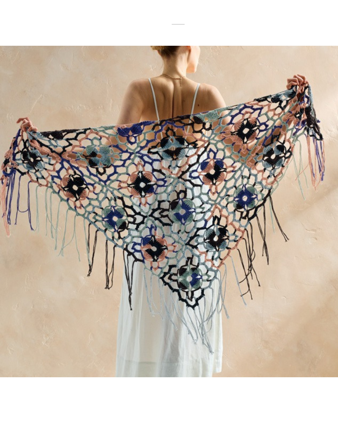 Kit Crochet Phildar : Le châle NIVINE en Phil Chromia