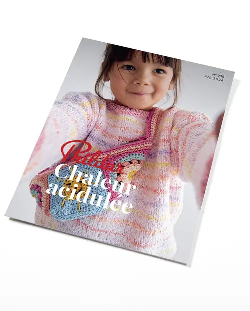 PHILDAR : CHALEUR ACIDULEE : CATALOGUE ENFANT N°239 - 22 MODELES P/E 2024