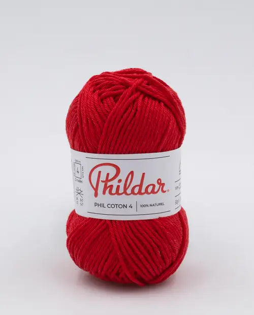 PHILDAR - PHIL COTON 4 - CERISE