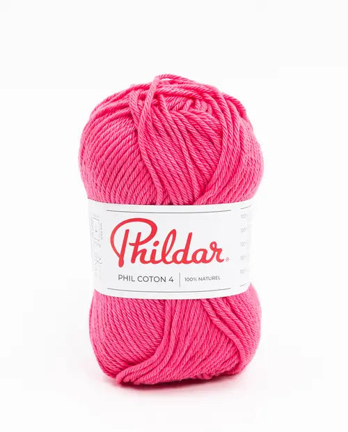 PHILDAR - PHIL COTON 4 - ROSE INDIEN