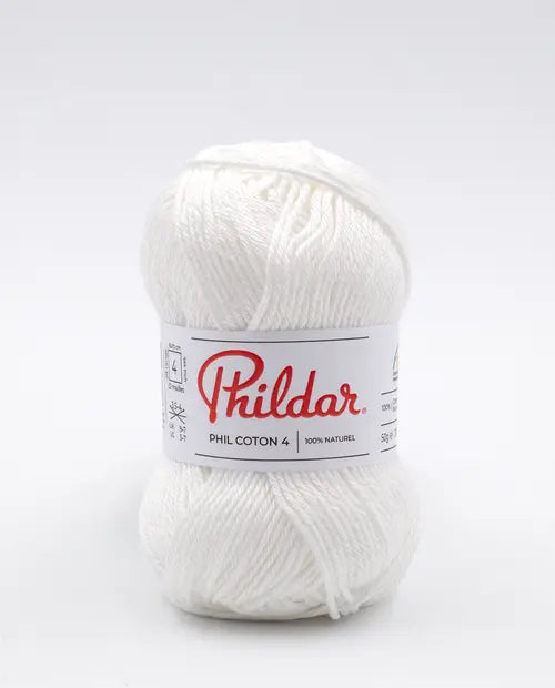 PHILDAR - PHIL COTON 4 - BLANC