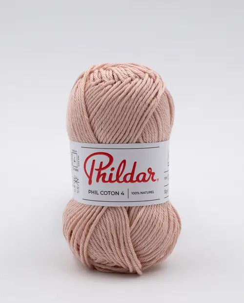 PHILDAR - PHIL COTON 4 - LAIT DE ROSE