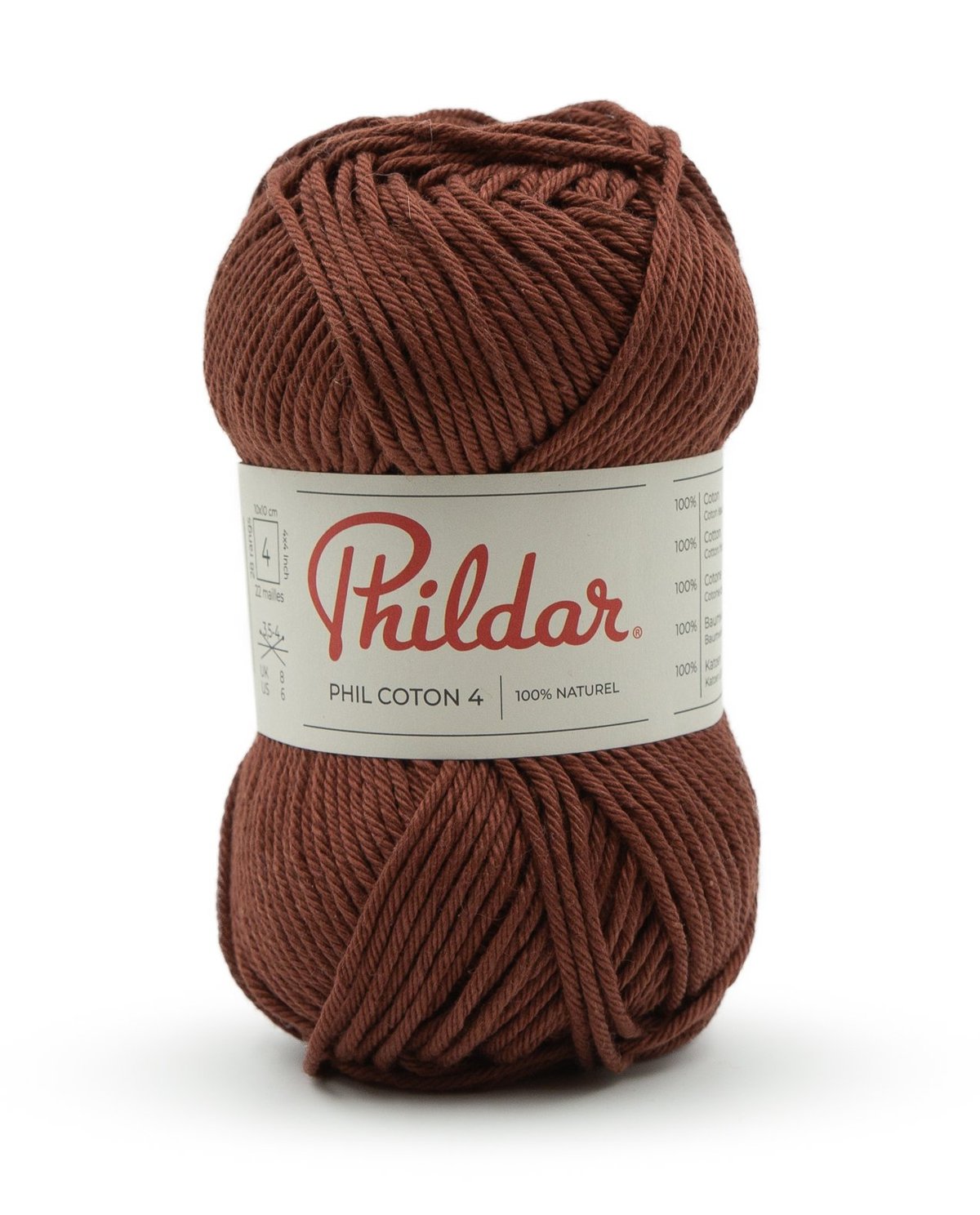 PHILDAR - PHIL COTON 4 - CHATAIGNE