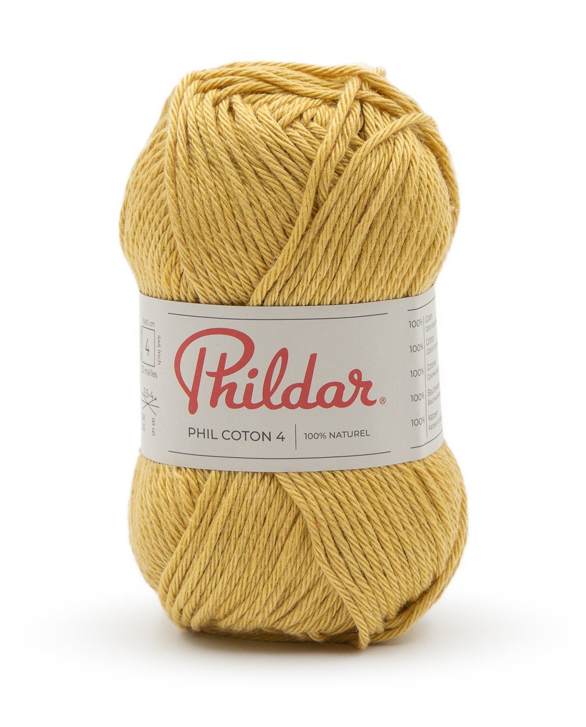PHILDAR - PHIL COTON 4 - JAUNE D OR