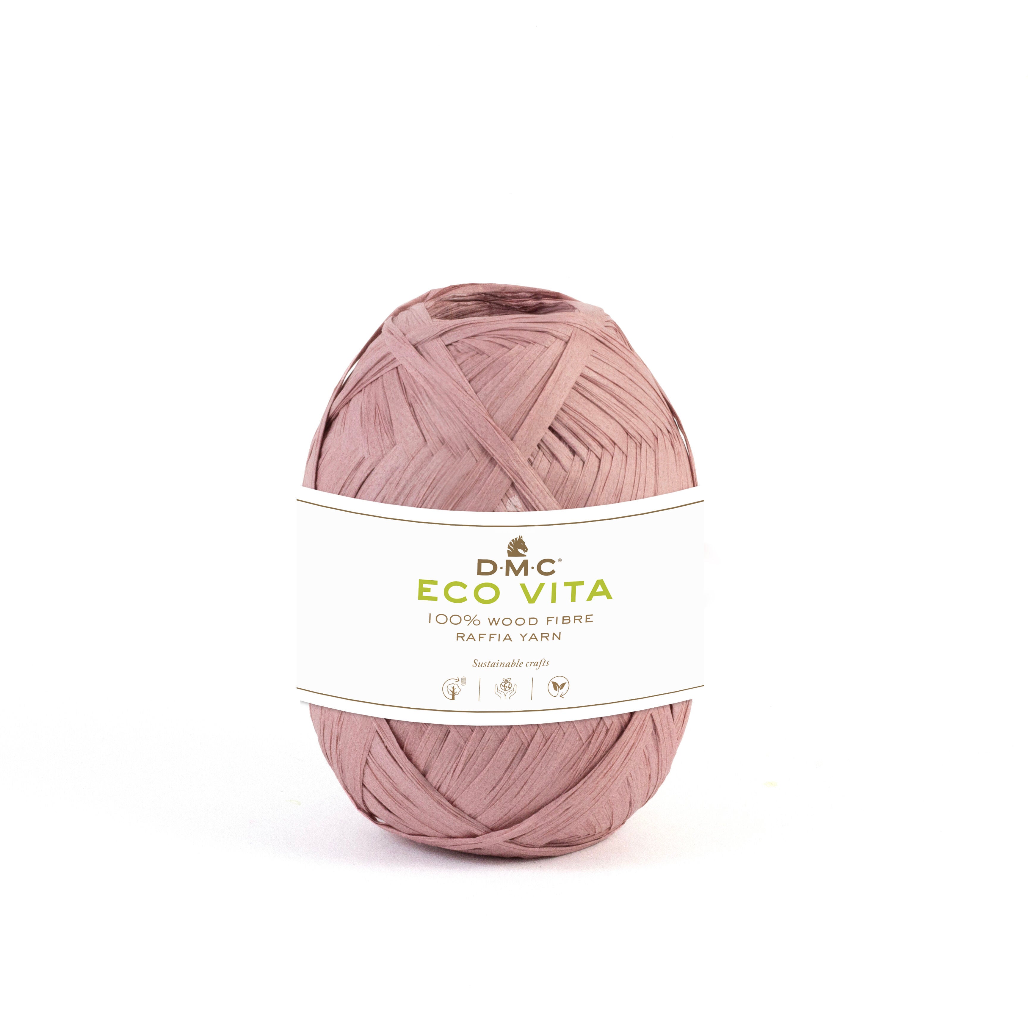 DMC : ECO VITA RAFFIA - COLORIS ROSE 04 - 50g