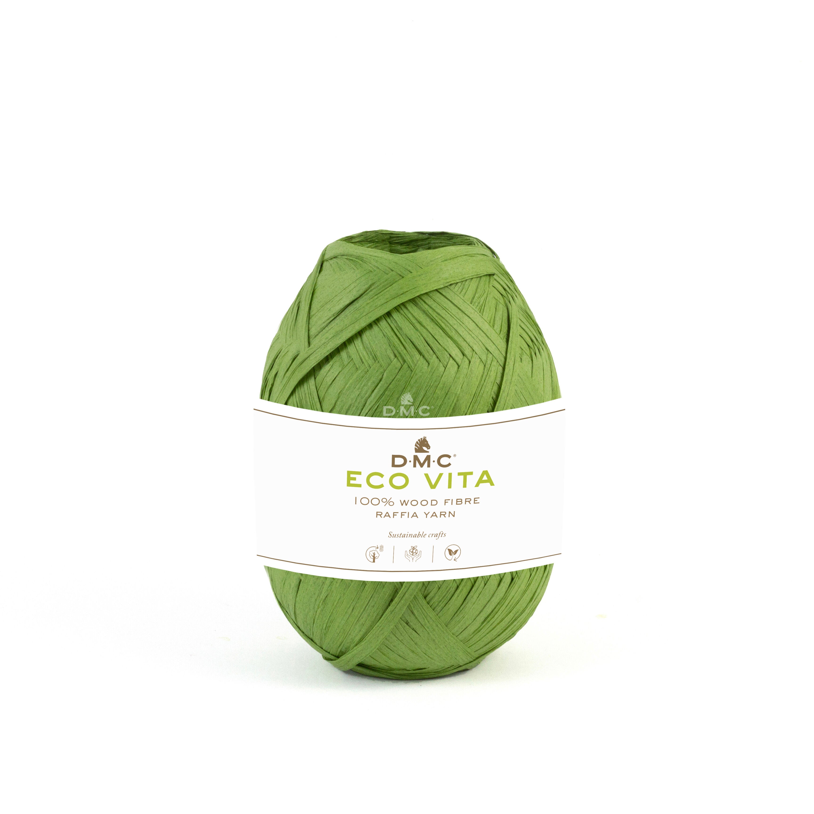 DMC : ECO VITA RAFFIA - COLORIS VERT 08 - 50g