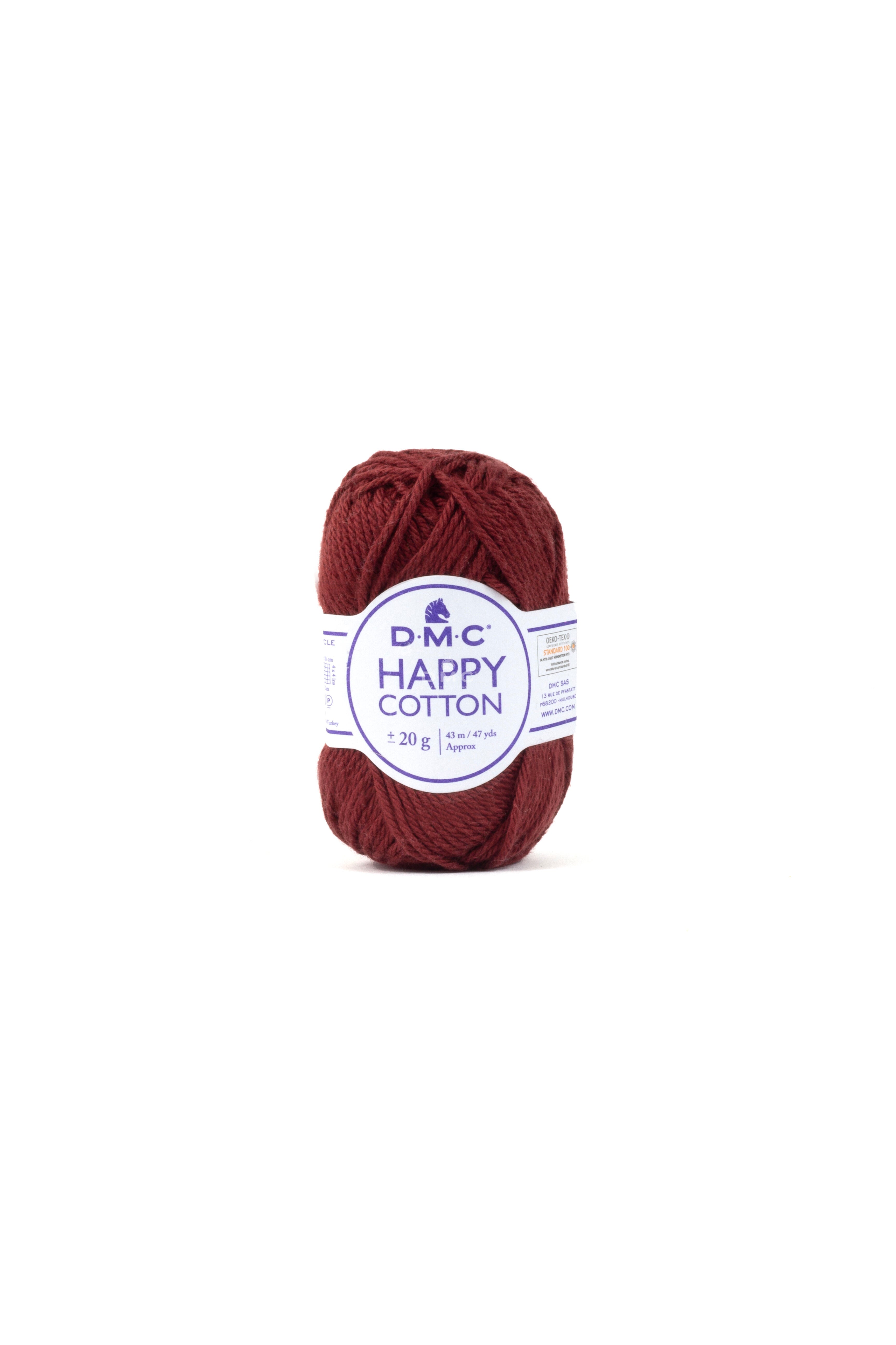 D.M.C - HAPPY COTTON - N° 805 ROUGE GRENAT