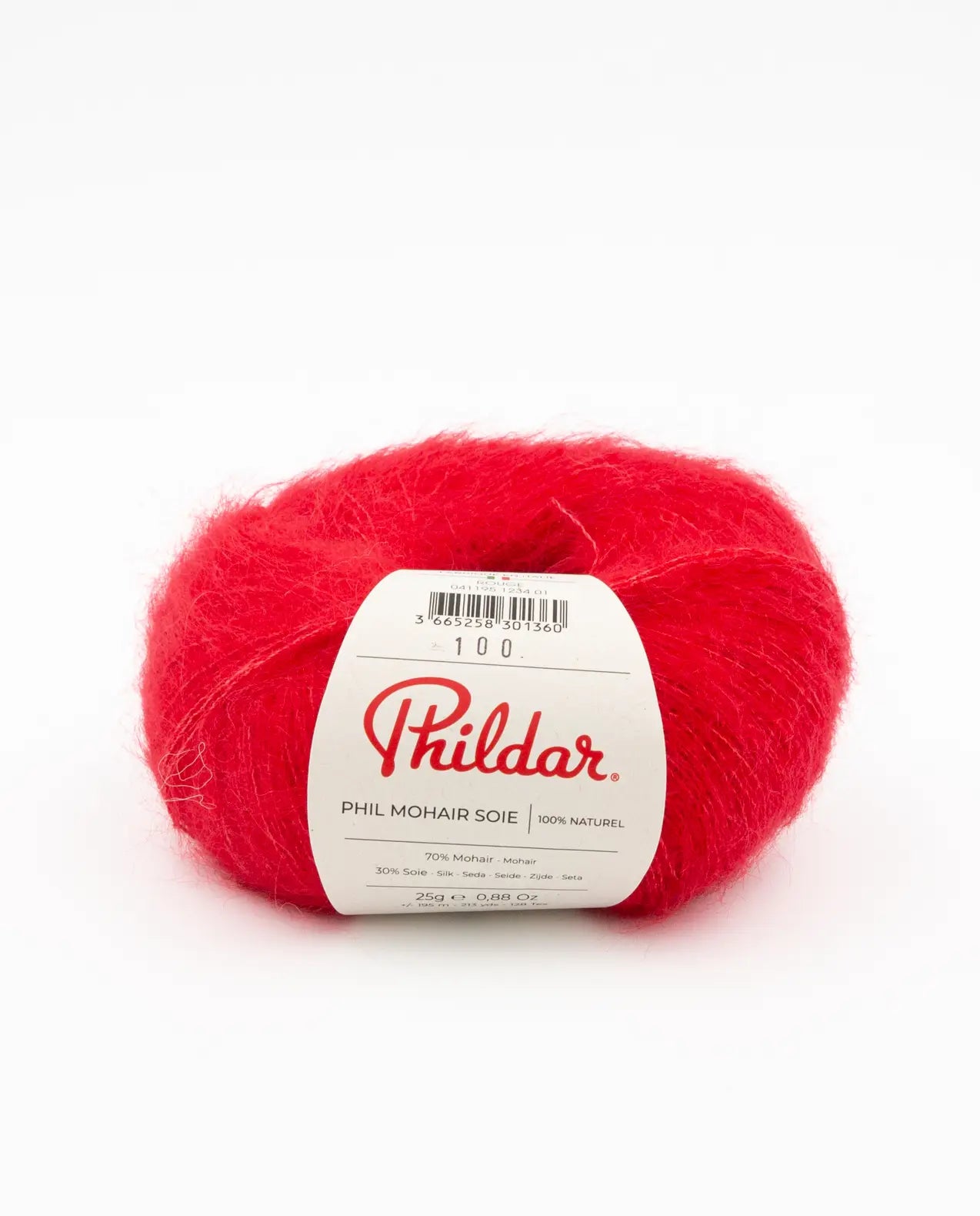 PHILDAR - PHIL MOHAIR SOIE - ROUGE