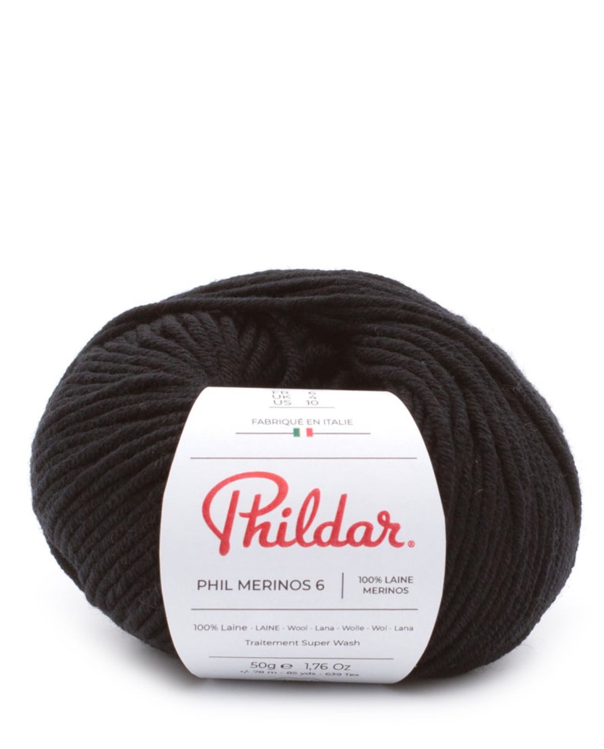 PHILDAR - PHIL MERINOS 6 - Noir