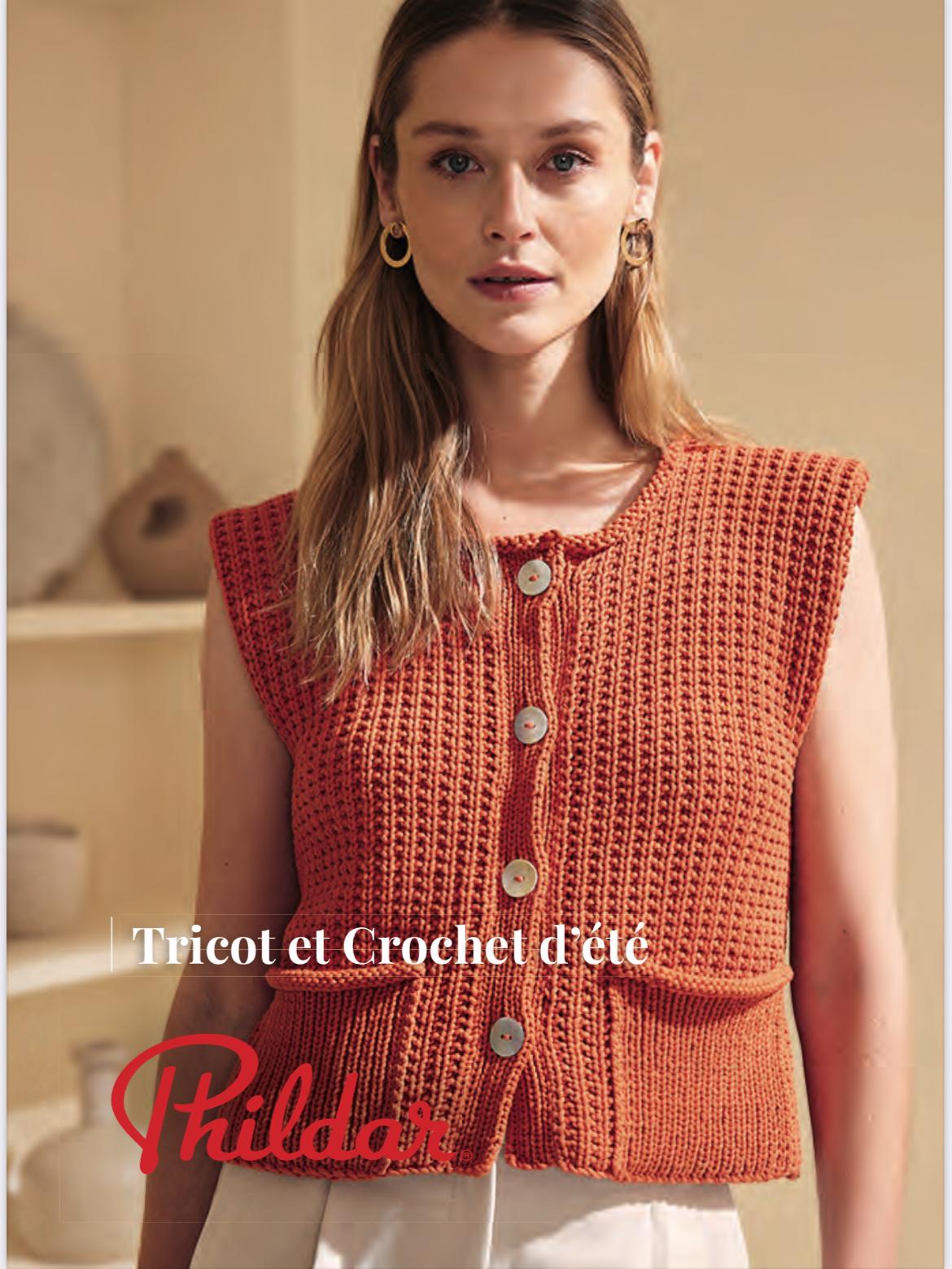 PHILDAR : Catalogue PDF Tricot et crochet d'été femme N°259 - 20 modèles P/E 2025