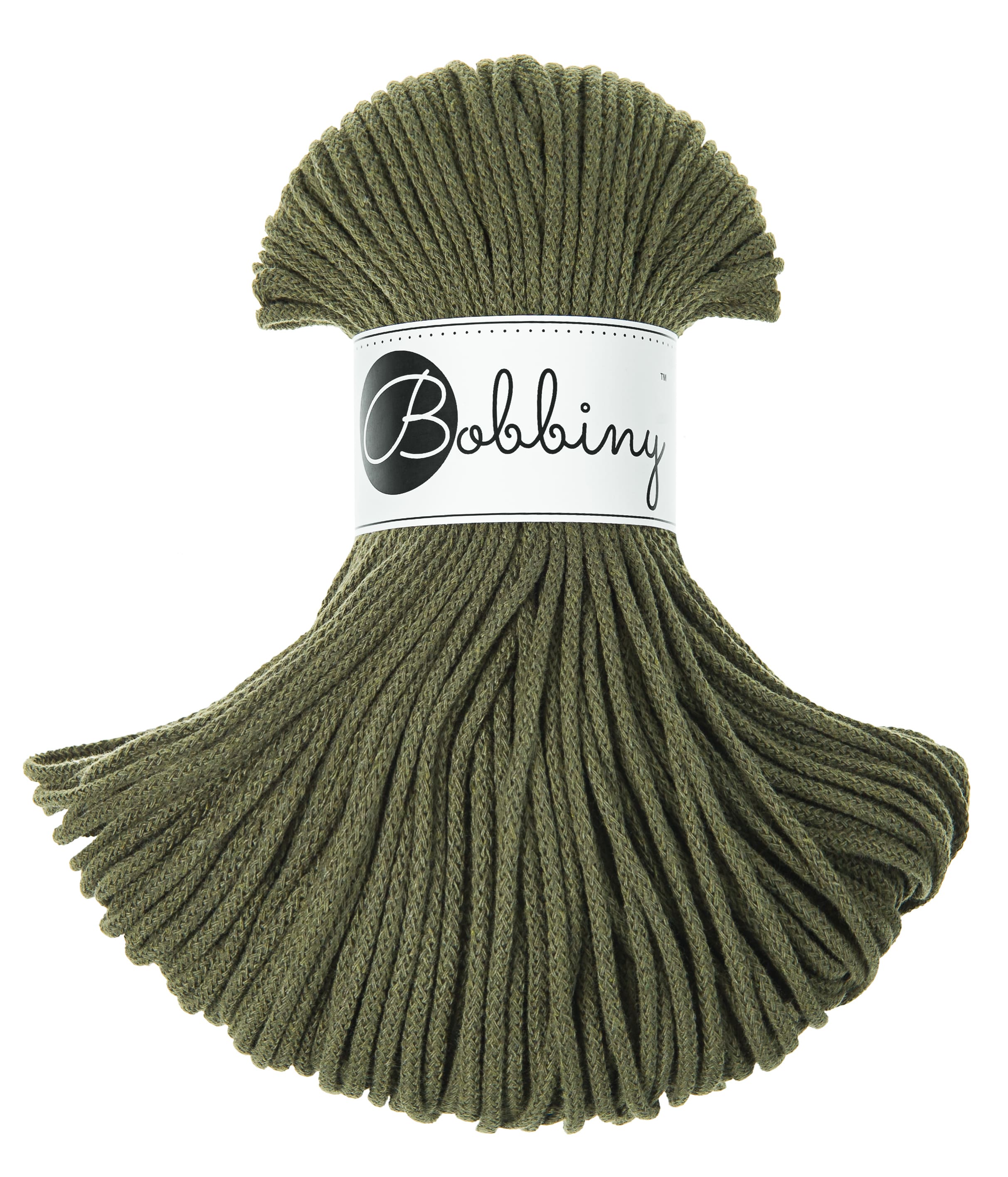BOBBINY - COTON TRESSÉ JUNIOR 3MM - AVOCADO