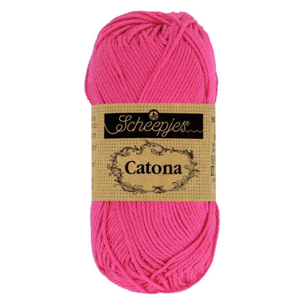 Scheepjes - Coton mercerisé Catona - 114 Shocking Pink