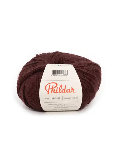 PHILDAR - PHIL CARESSE - BRUN AUBURN