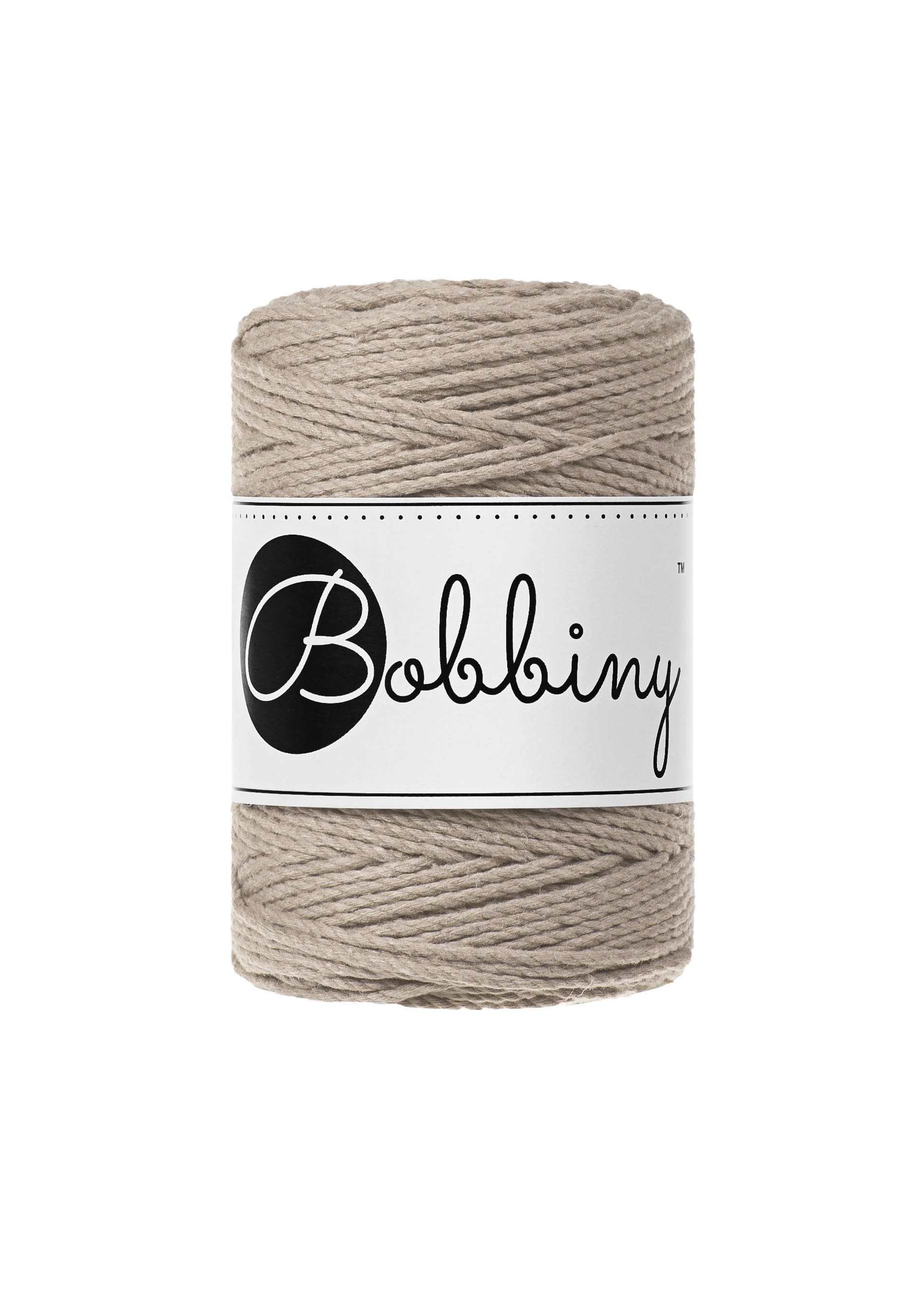 BOBBINY - COTON CÂBLÉ 3PLY 1.5MM - BEIGE