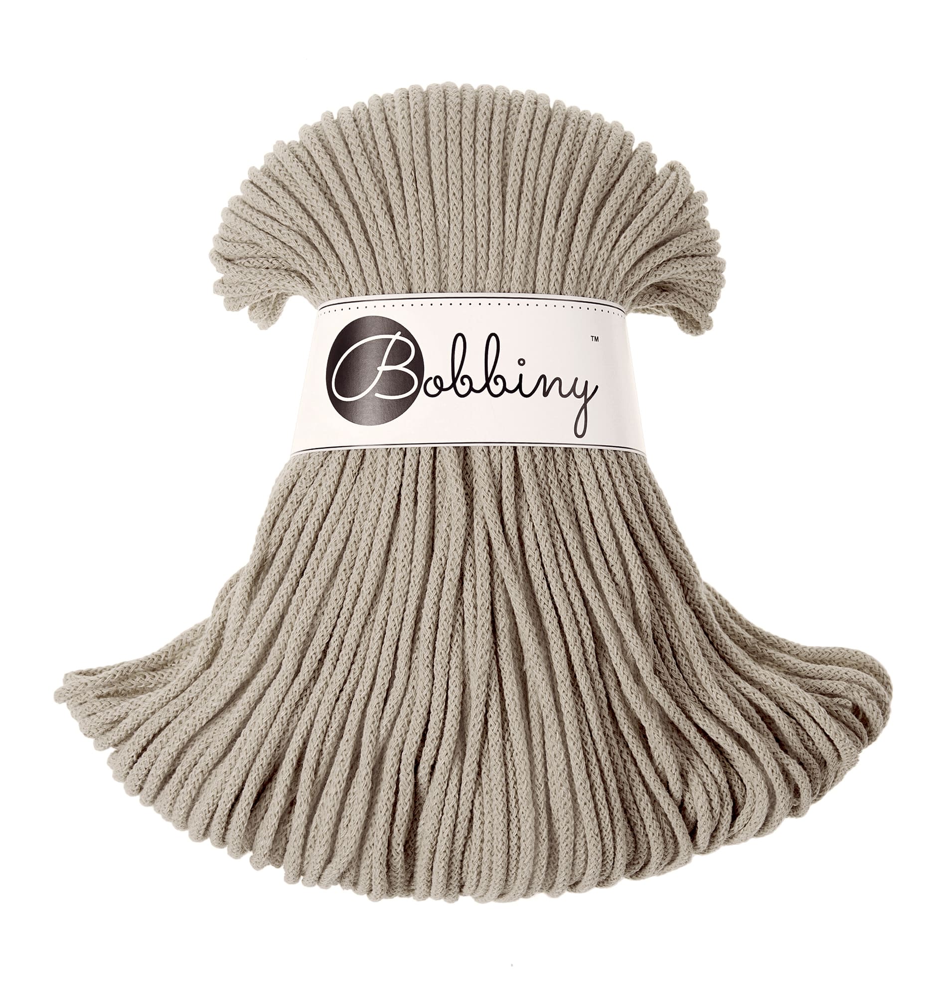 BOBBINY - COTON TRESSÉ JUNIOR 3MM - BEIGE