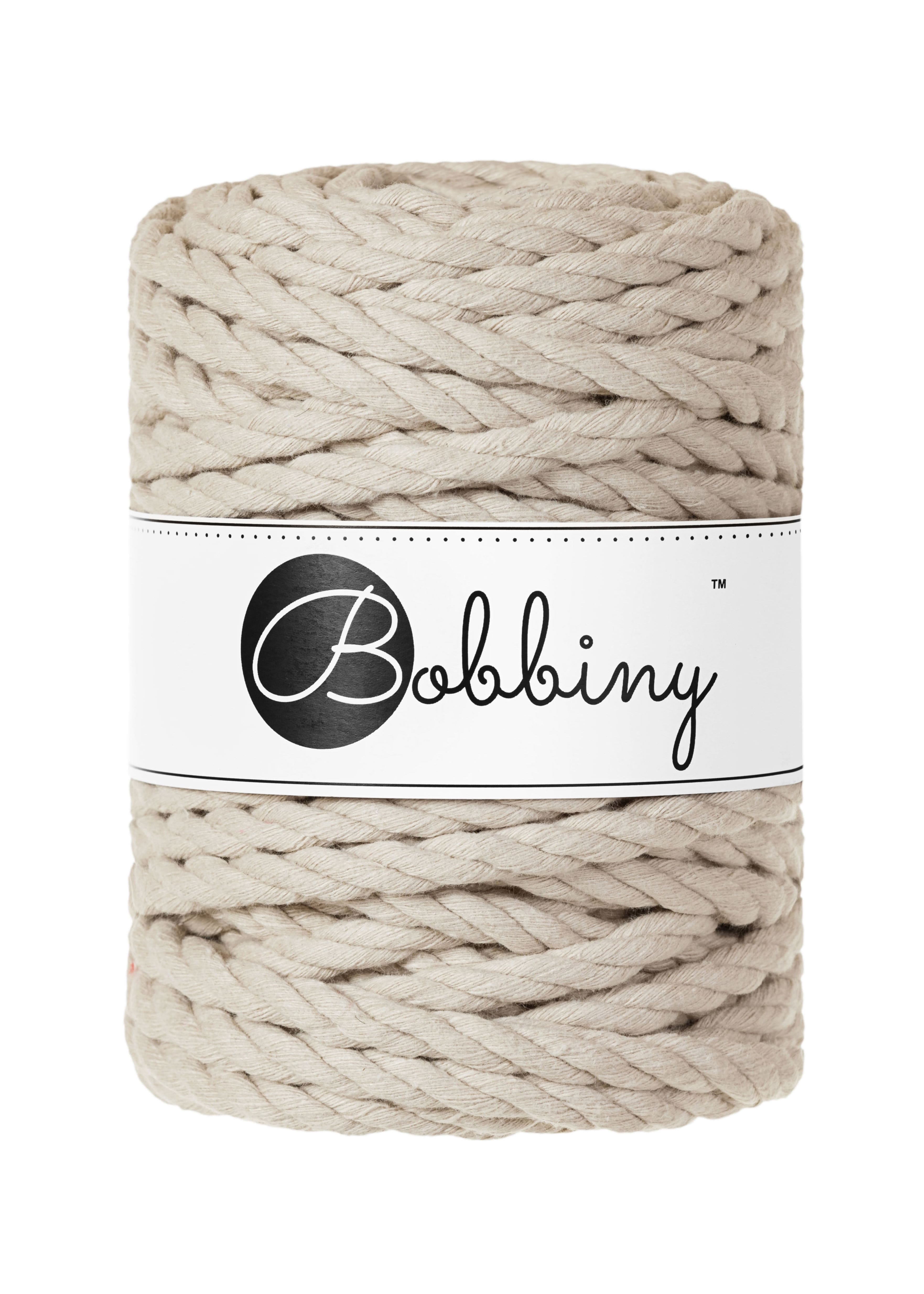 BOBBINY - COTON CÂBLÉ 3PLY 9MM - BEIGE
