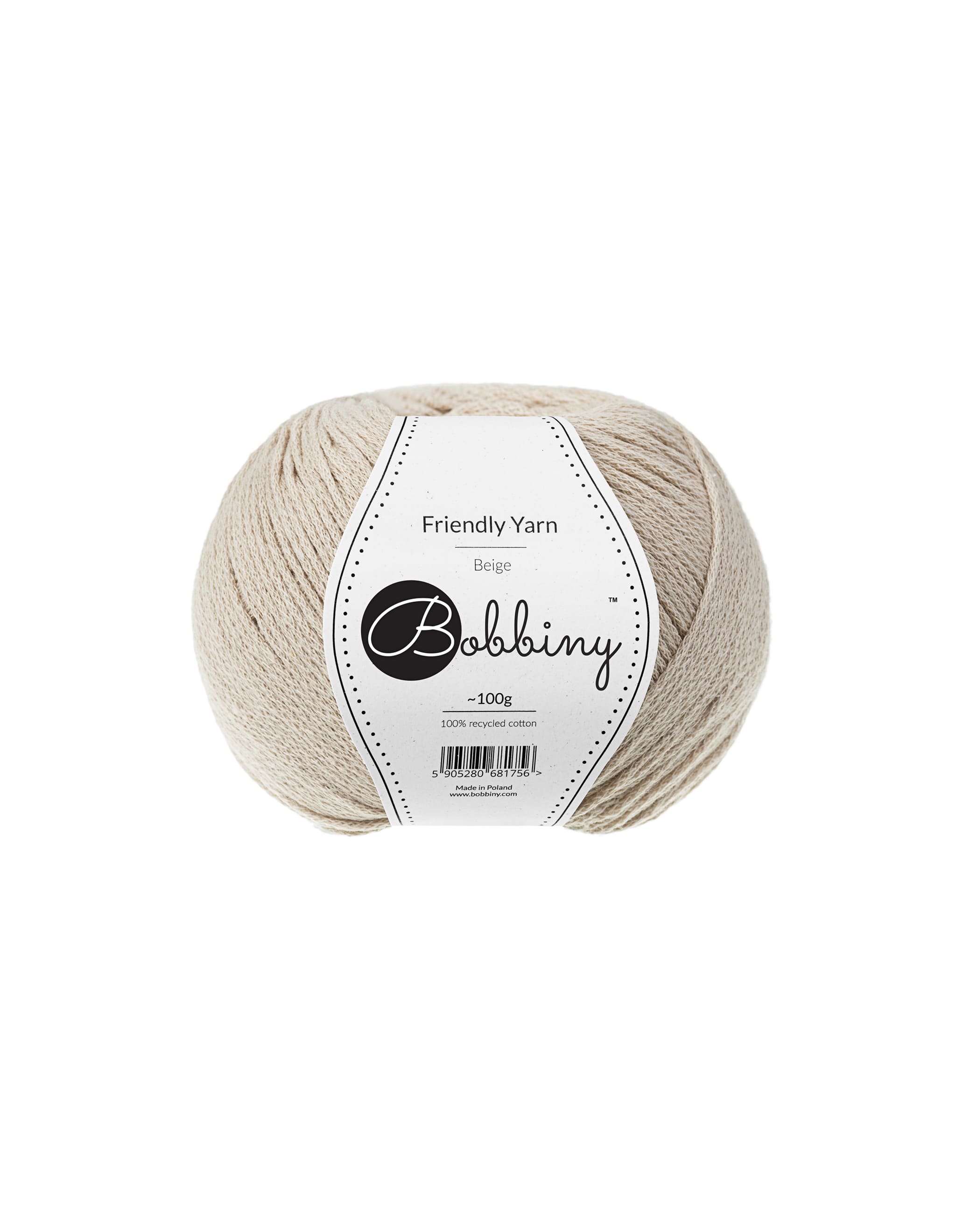BOBBINY - COTON TRESSÉE FRIENDLY YARN - BEIGE