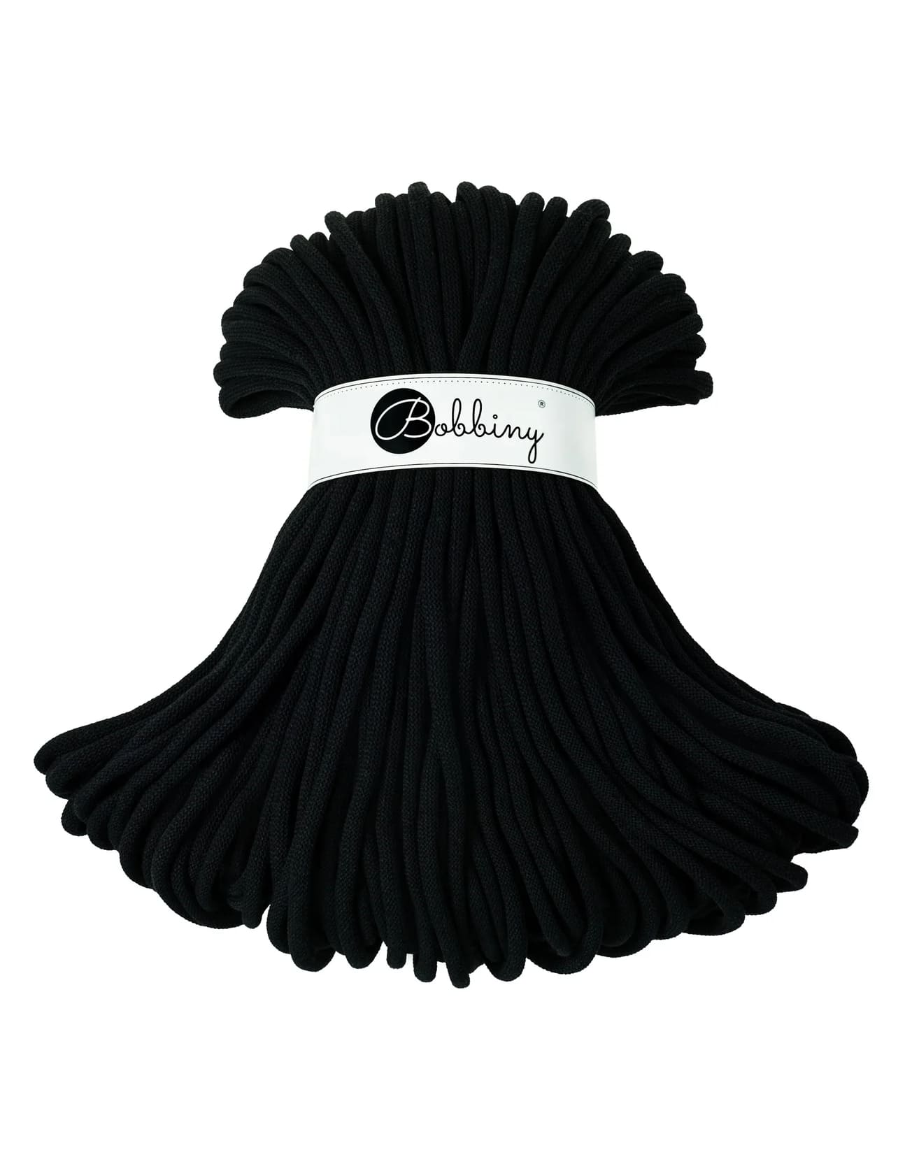 BOBBINY - COTON TRESSÉ JUMBO 9MM - BLACK