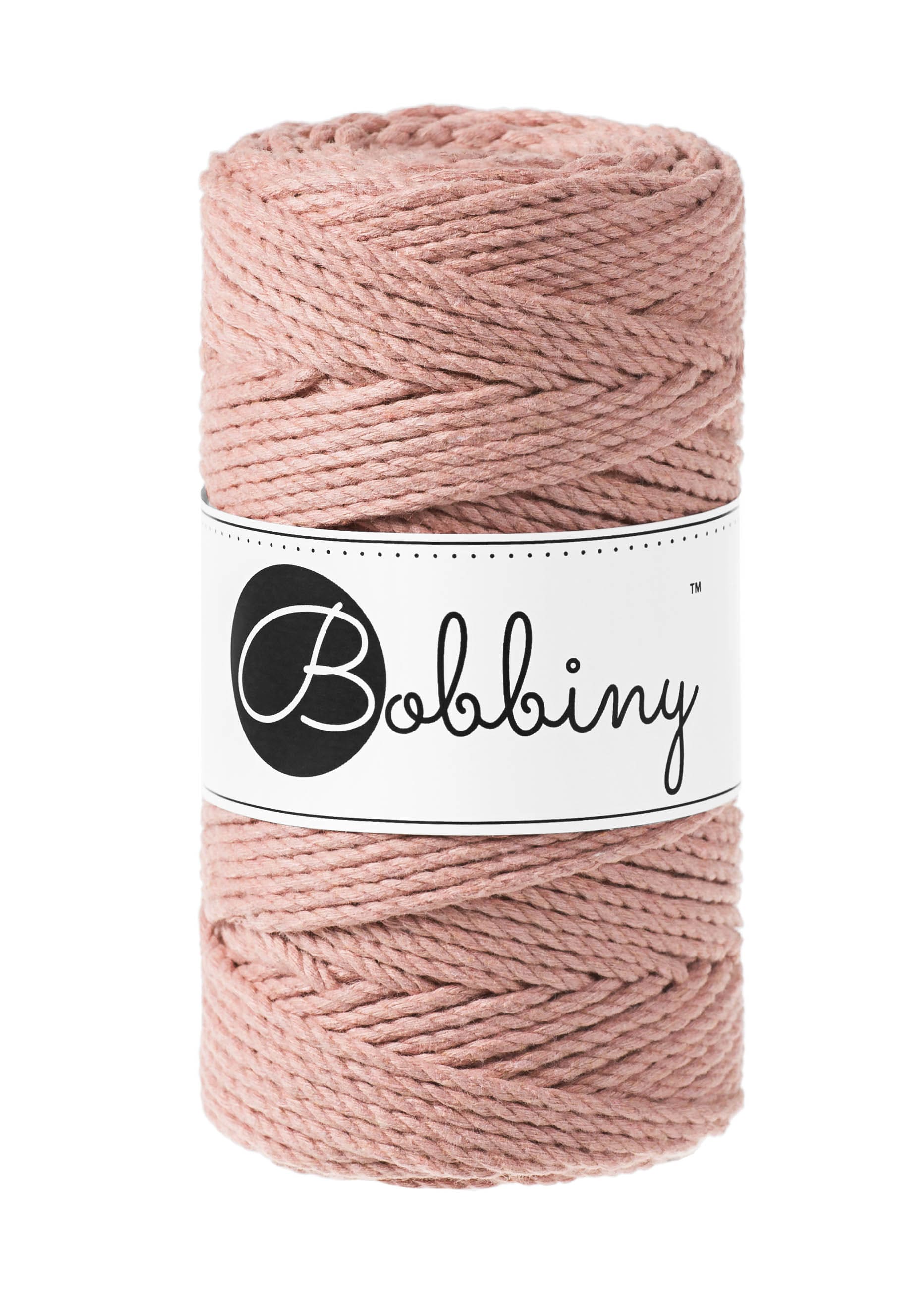 BOBBINY - COTON CÂBLÉ 3PLY 3MM - BLUSH