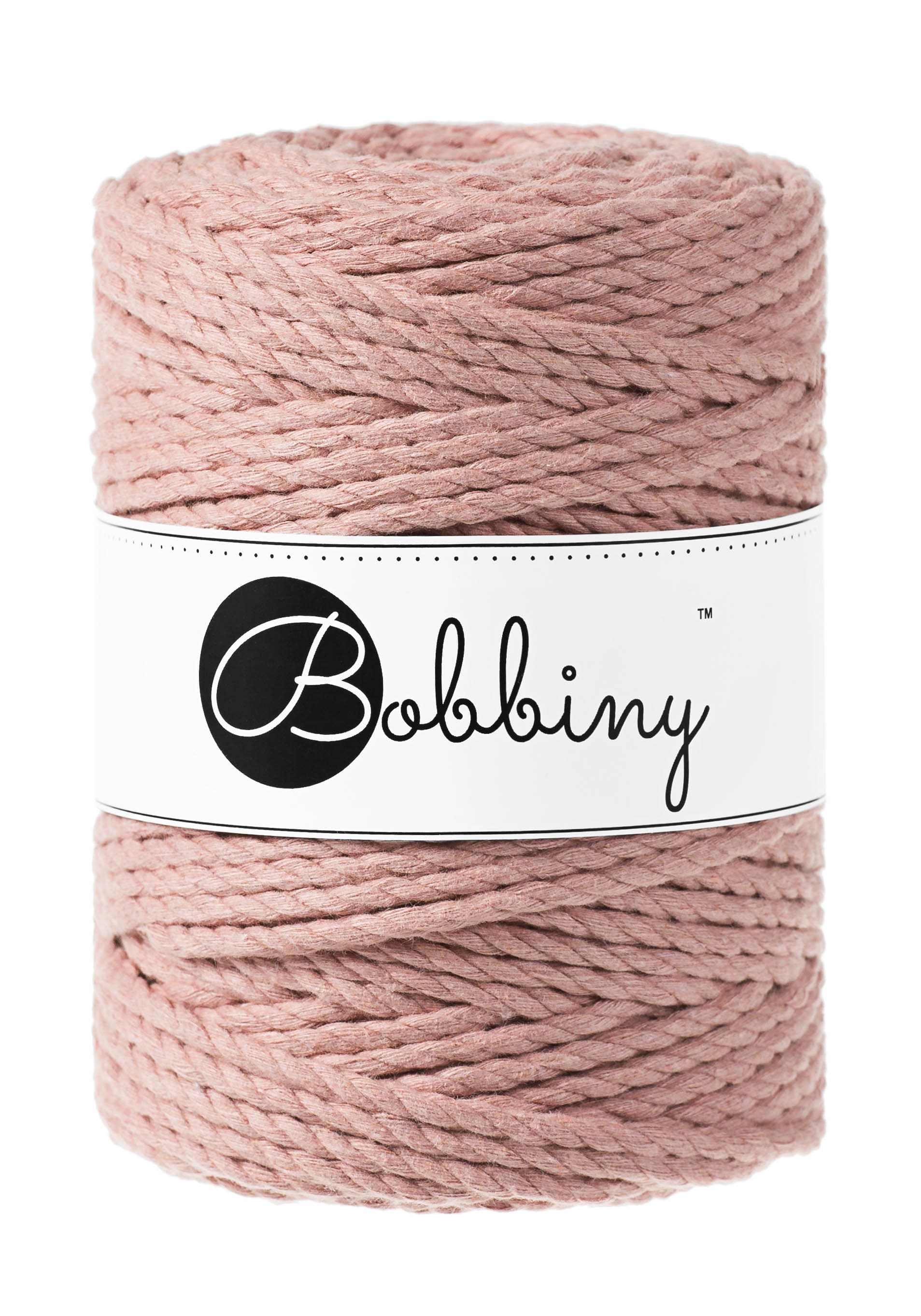 BOBBINY - COTON CÂBLÉ 3PLY 5MM - BLUSH