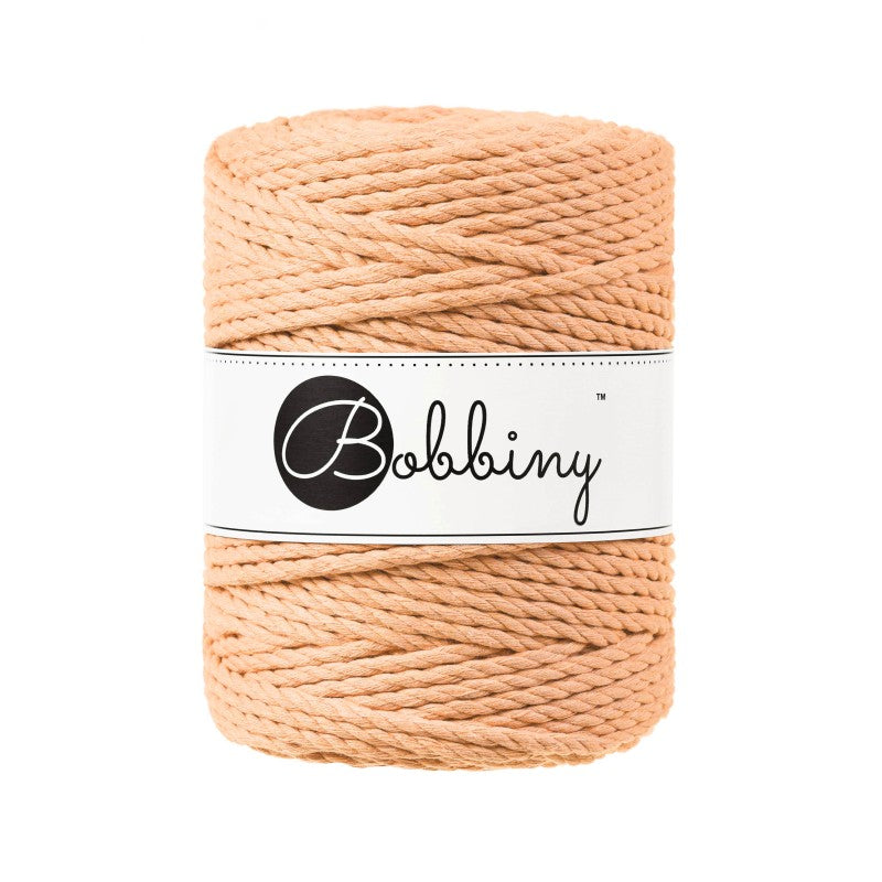 BOBBINY - COTON CÂBLÉ 3PLY 5MM - PEACH FUZZ