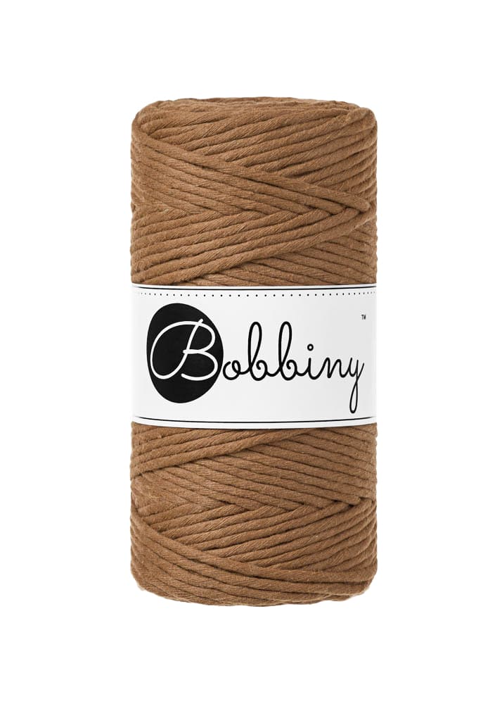 BOBBINY - COTON PEIGNÉ 3MM - CARAMEL