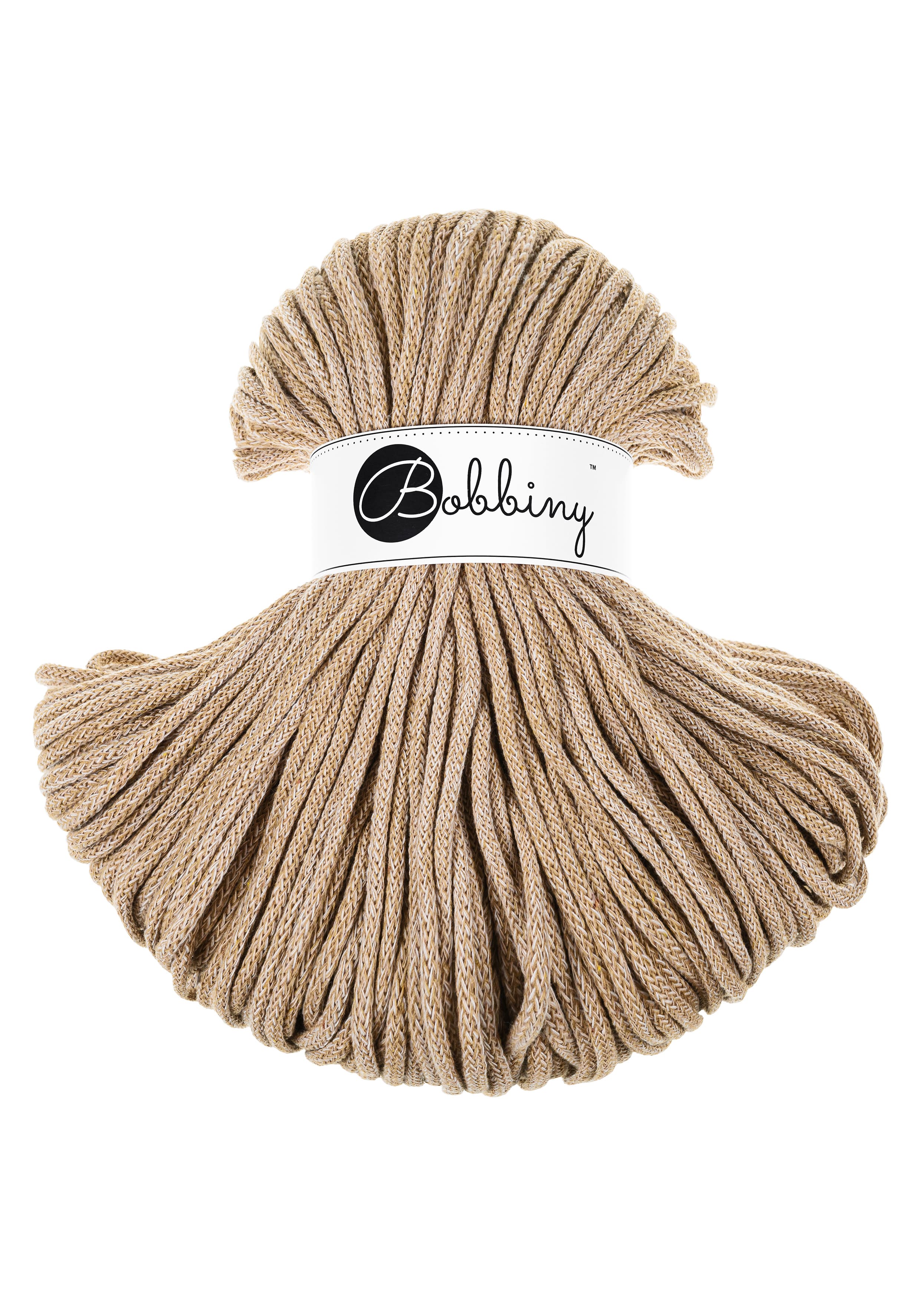 BOBBINY - COTON TRESSÉ PREMIUM 5MM (ÉDITION LIMITÉE) - CARAMEL SHAKE