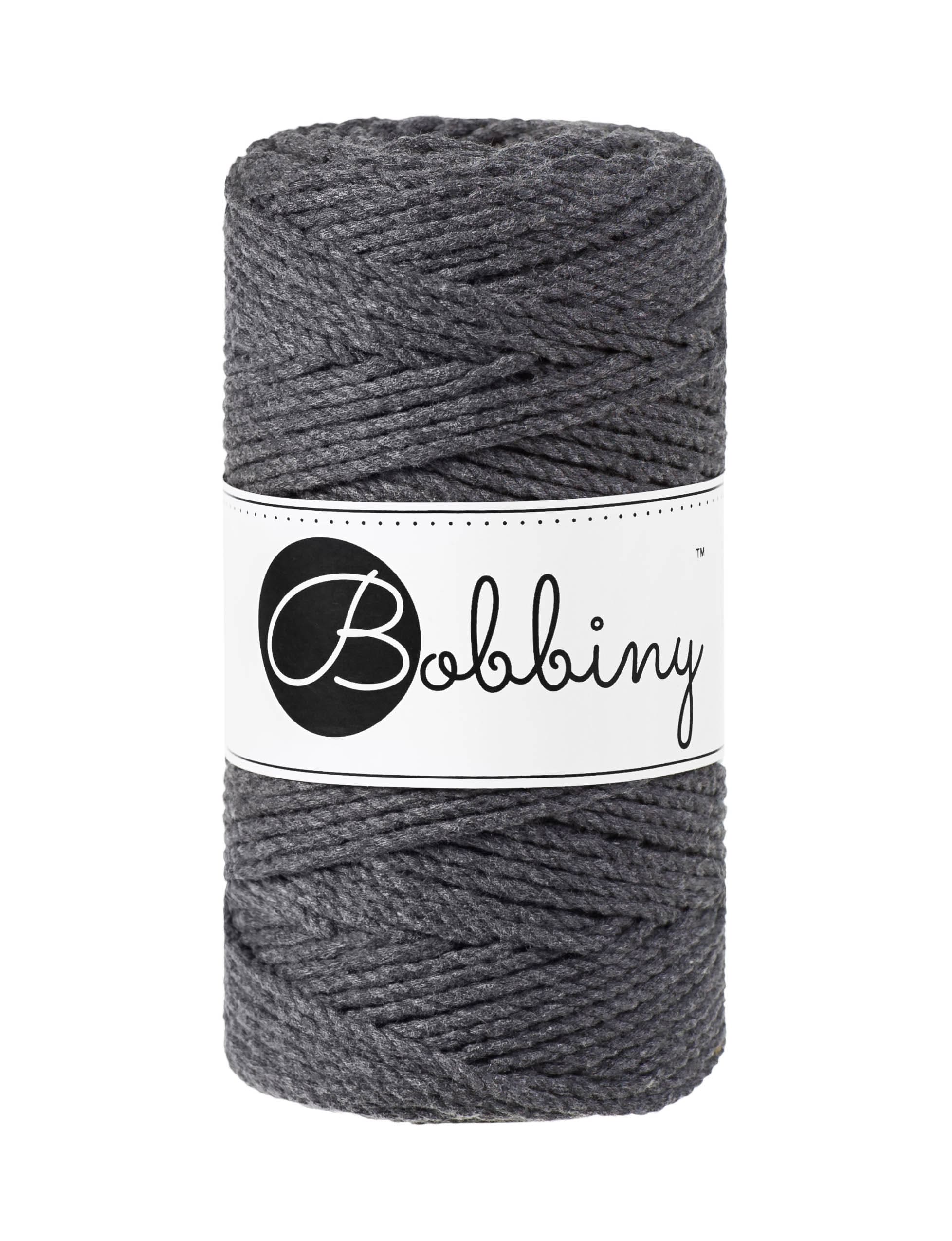 BOBBINY - COTON CÂBLÉ 3PLY 3MM - CHARCOAL