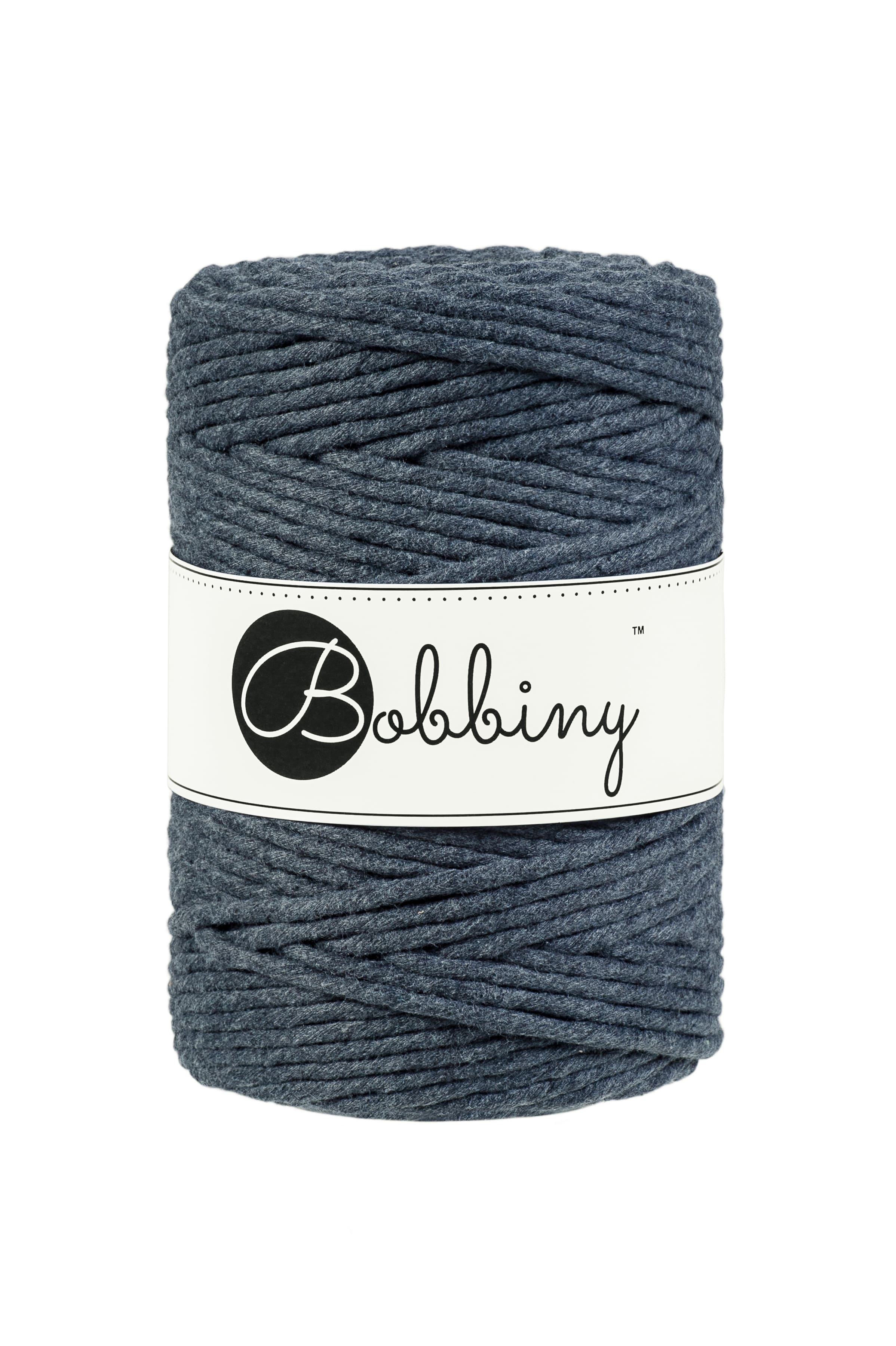 BOBBINY - COTON PEIGNÉ 5MM - CHARCOAL