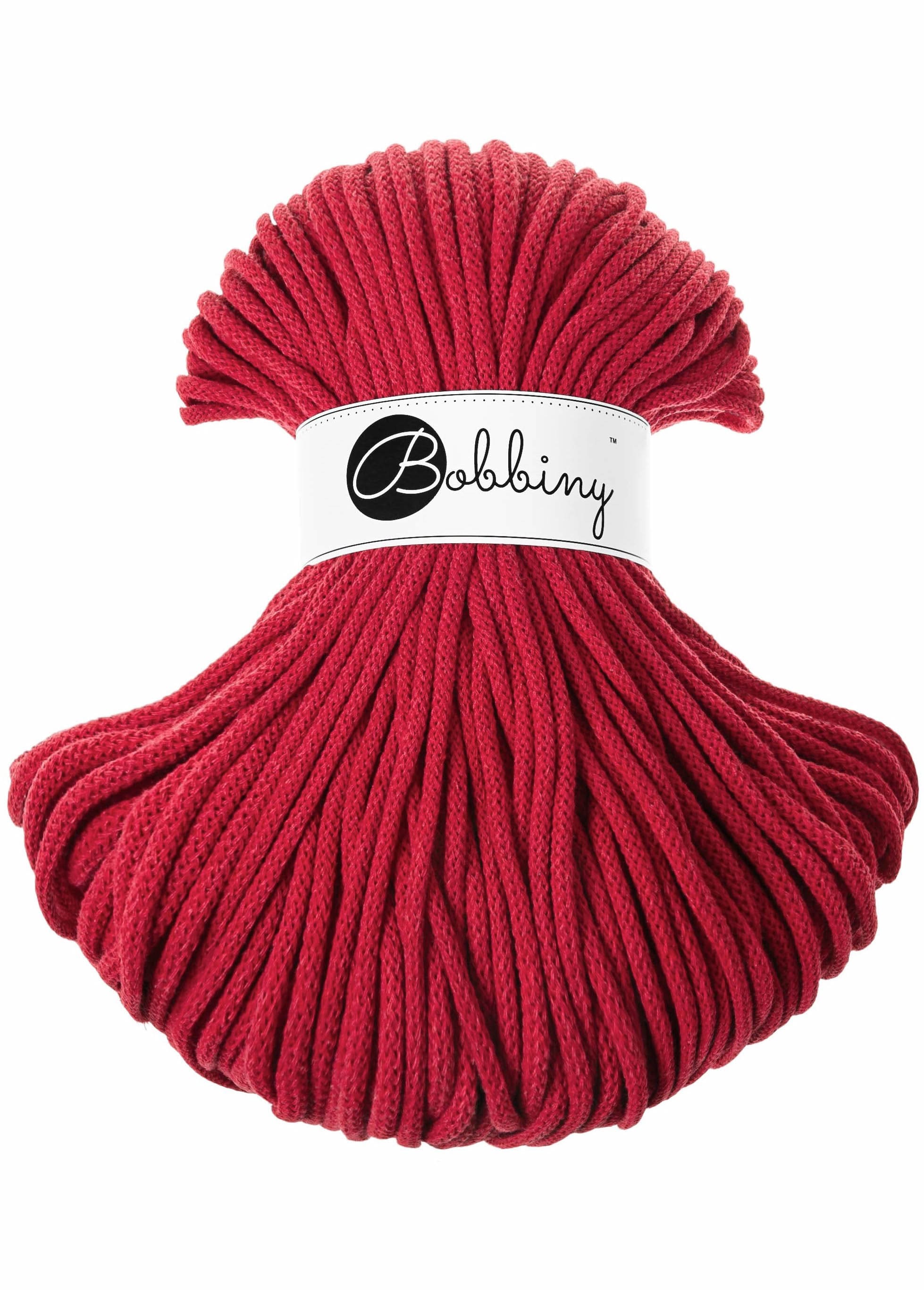 BOBBINY - COTON TRESSÉ PREMIUM 5MM (100M) - EDITION LIMITEE - CLASSIC RED